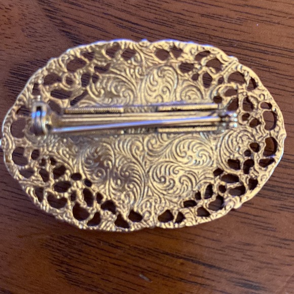 1928 Jewelry Vintage 928 Black And Gold Brooch Poshmark